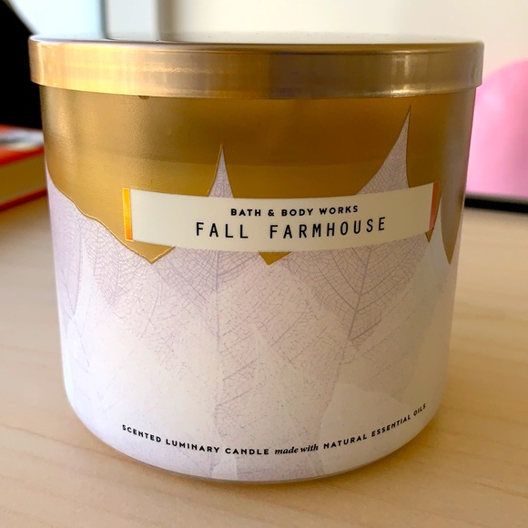 NEW Fall Farmhouse 3-Wick Candle Bath & Body Works